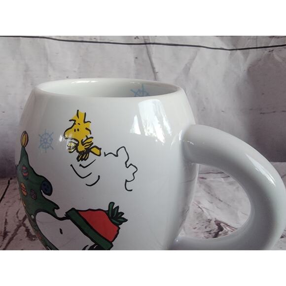 PEANUTS Snoopy Woodstock Christmas Happy Holidays 2013 Vandor Mug - Picture 2 of 9
